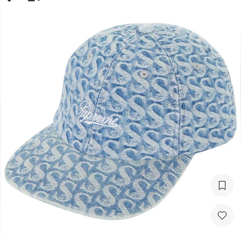 Supreme Monogram Denim Hat